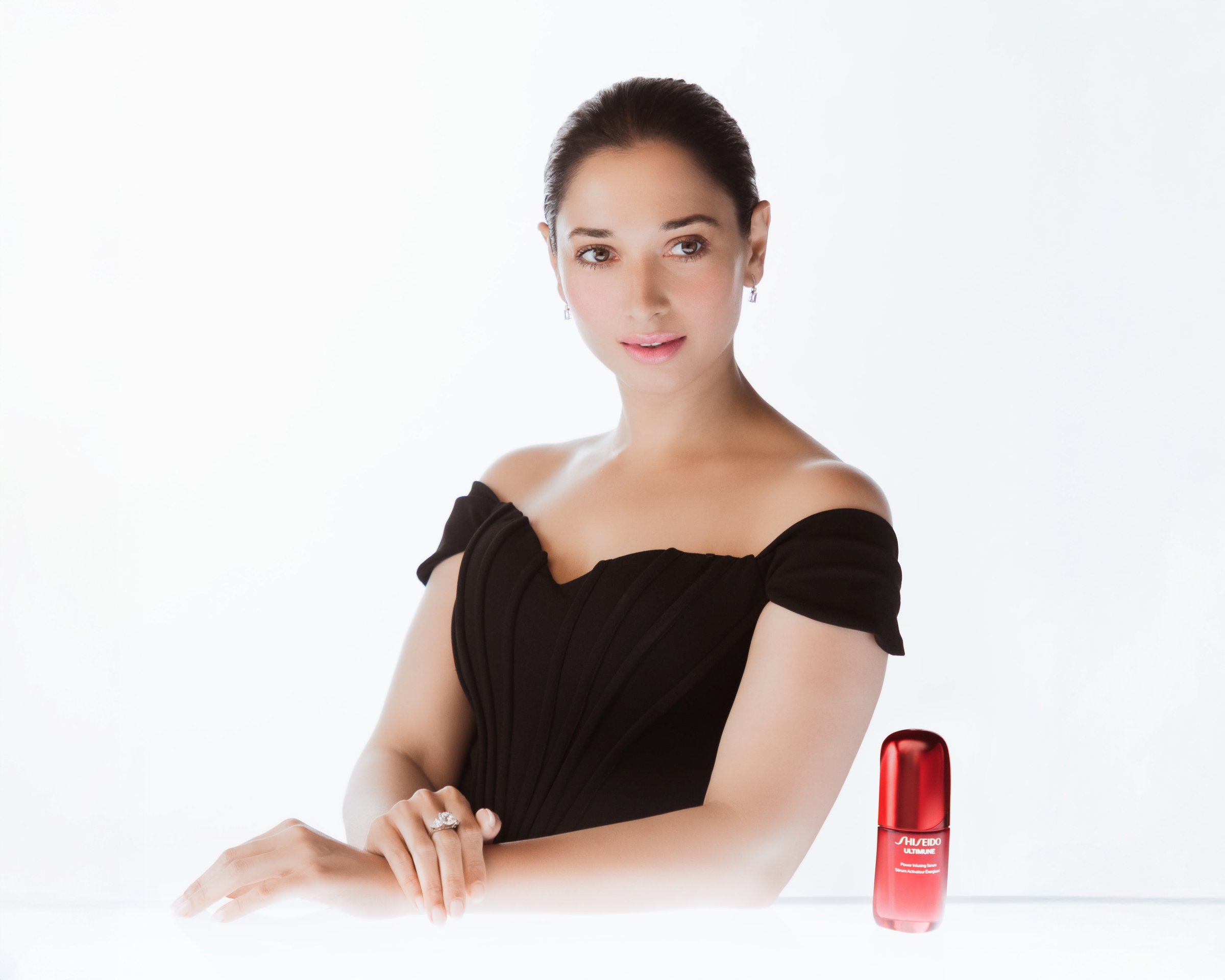 Shiseido ULTIMUNE launch campaign cover featuring Tamannaah Bhatia